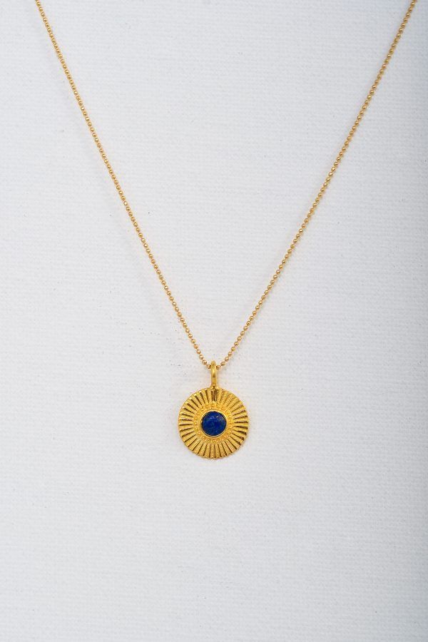 Collar oro 7 Chakras Lapis Lázuli