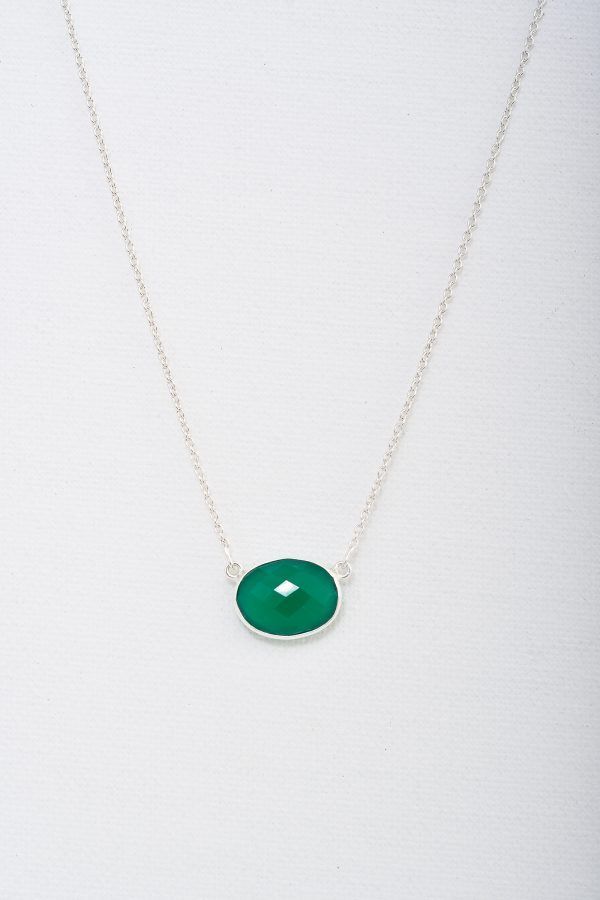 Collar Hellen con Onix Verde
