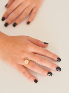 Anillo Maje Cuarzo Rosa