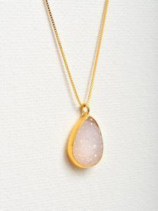 Collar druzzy piedra natural