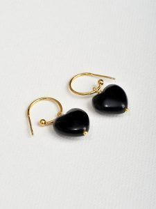 Pendientes corazón aro oro