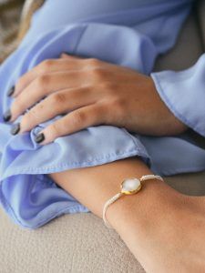 Pulsera druzzy con cordón